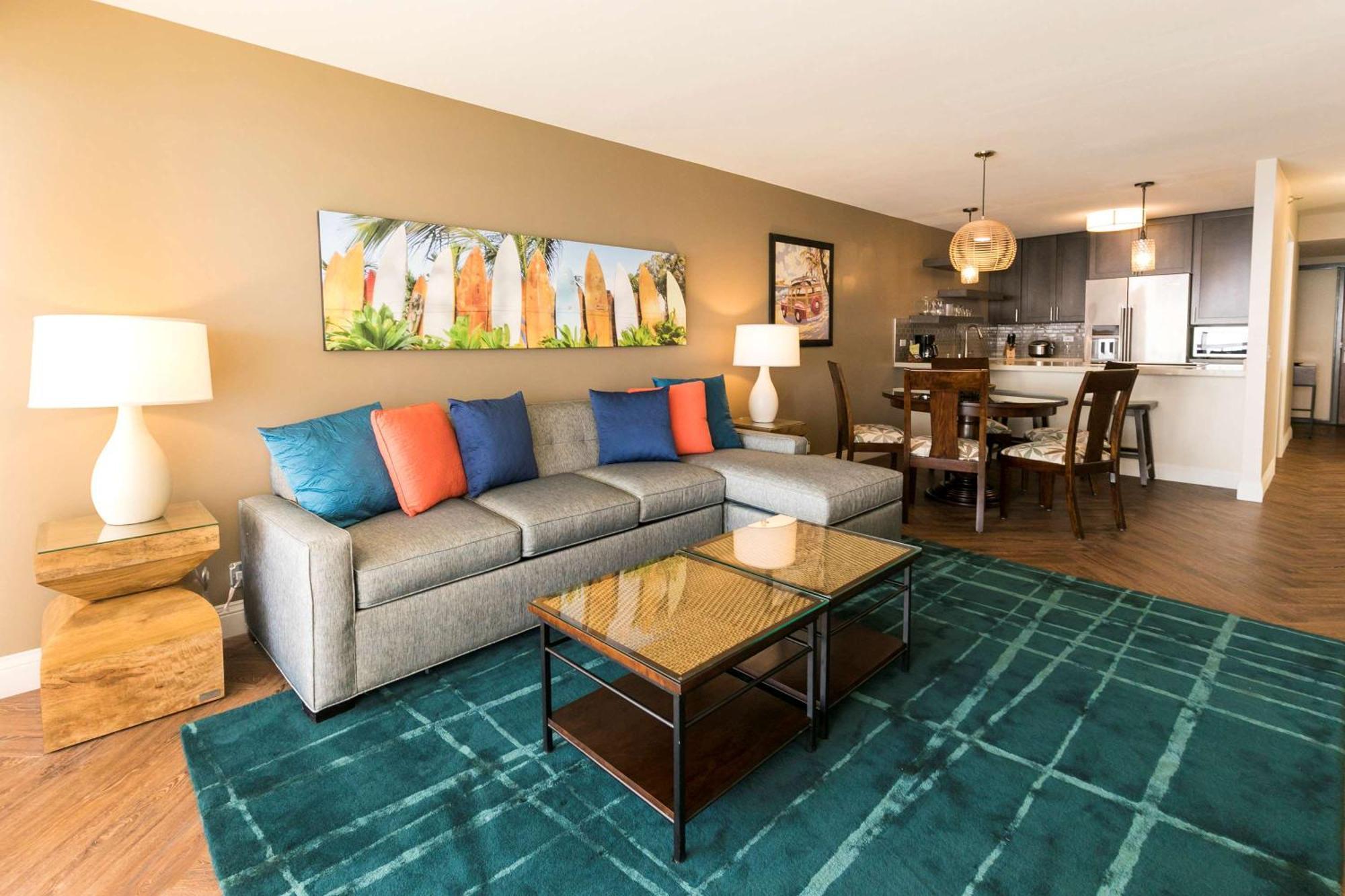 Aston Waikiki Beach Tower Honolulu Exterior foto Living room